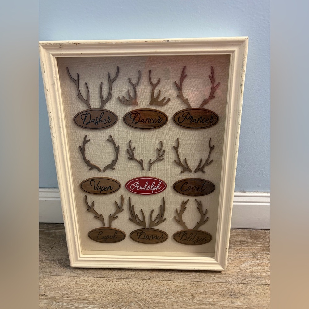 Allen & Roth Santas Reindeer Wall Art